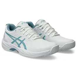 Asics GEL-GAME 9 CLAY/OC-Dames-WHITE/GRIS BLUE