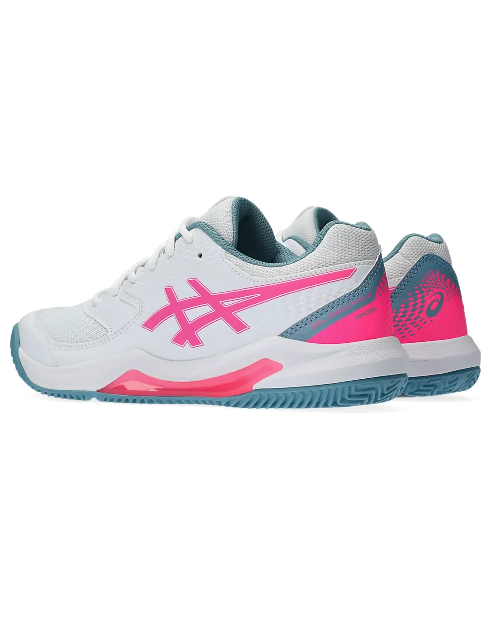 Asics GEL-DEDICATE 8 PADEL-Dames-WHITE/HOT PINK