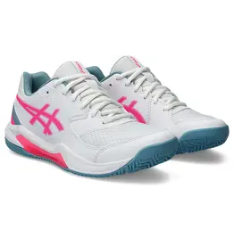 Asics GEL-DEDICATE 8 PADEL-Dames-WHITE/HOT PINK