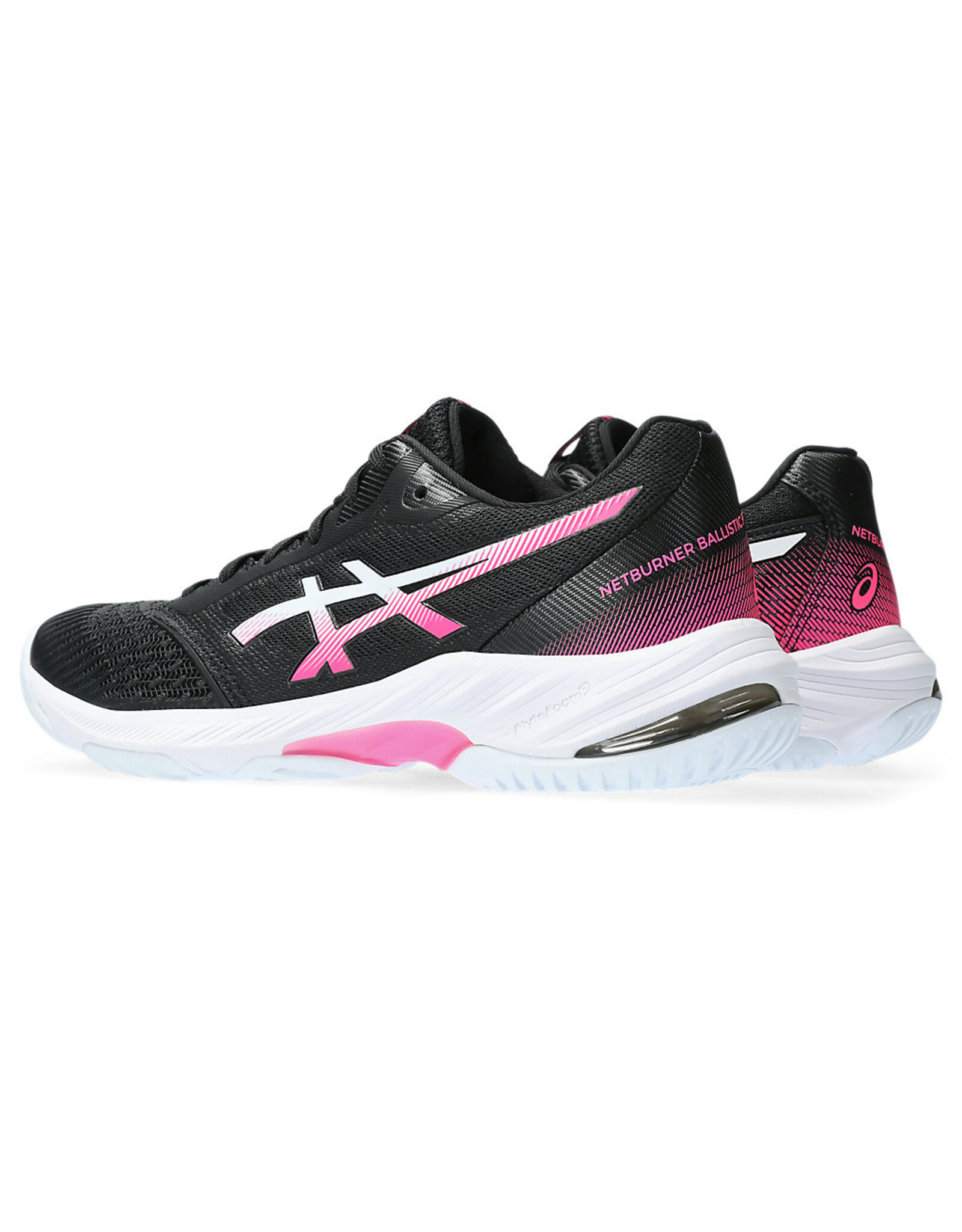 Asics NETBURNER BALLISTIC FF 3-Dames-BLACK/HOT PINK