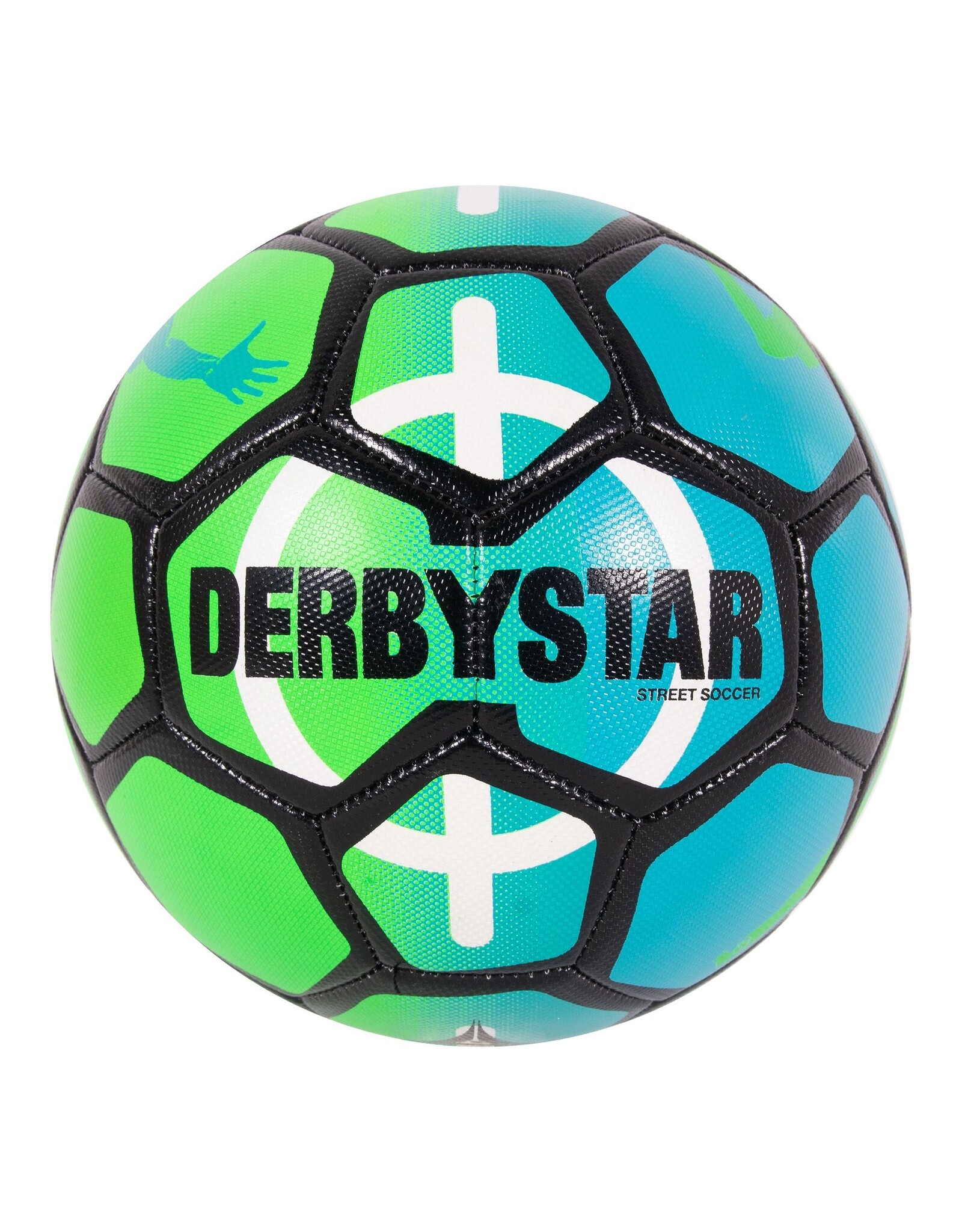 Derbystar Street Soccer Ball-Green-Royal