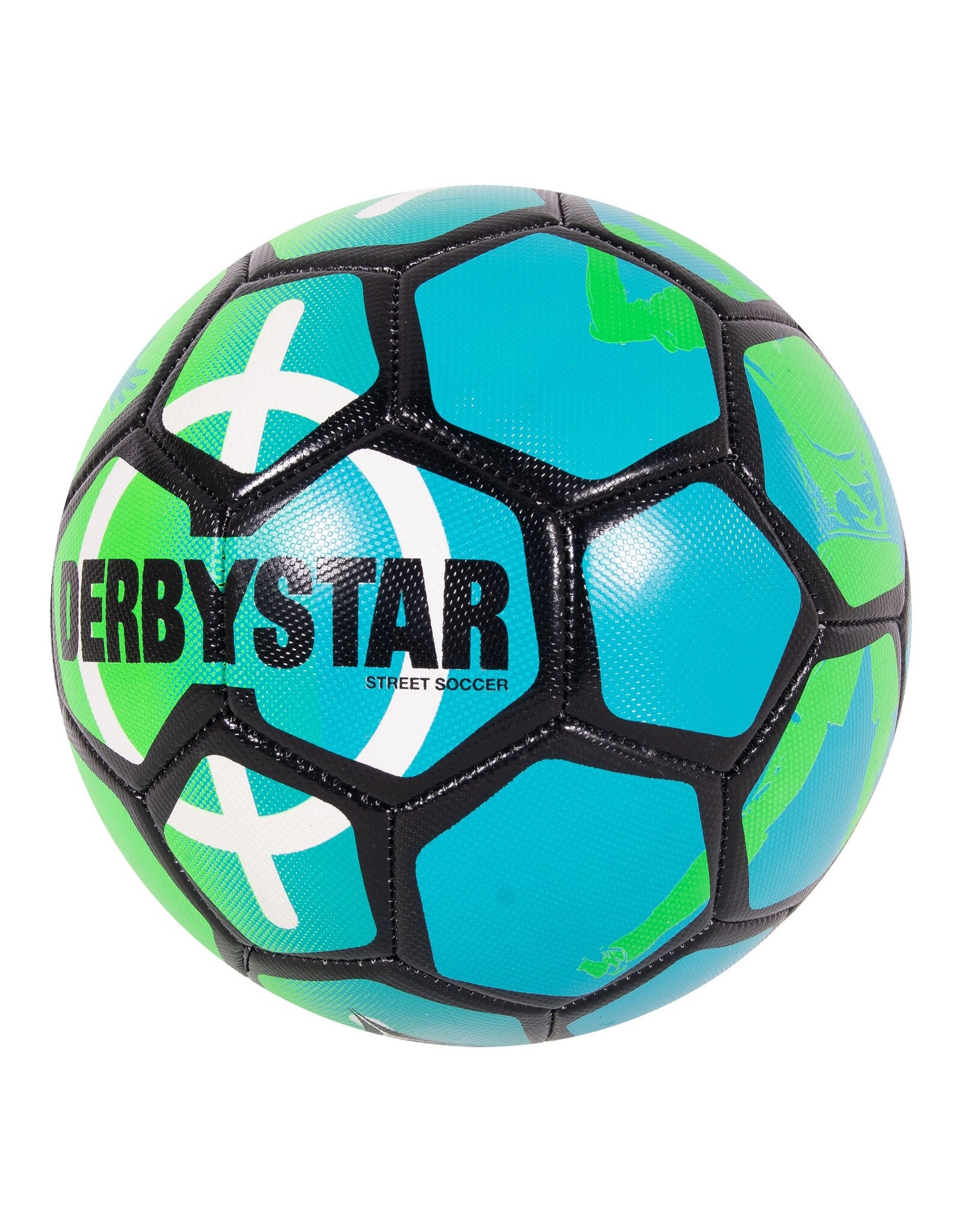 Derbystar Street Soccer Ball-Green-Royal