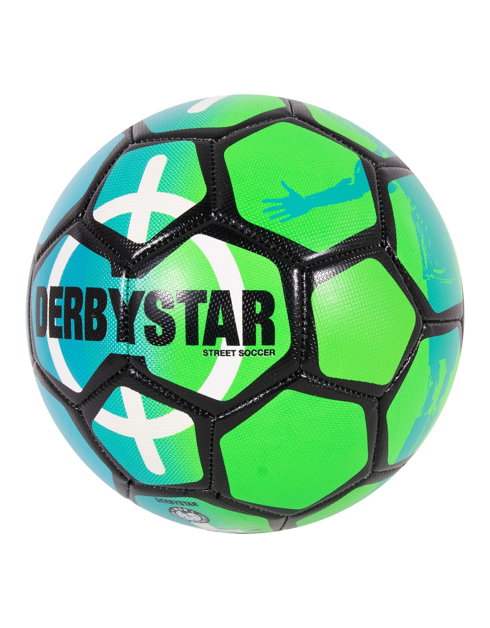 Derbystar Street Soccer Ball-Green-Royal