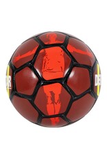 Derbystar Street Soccer Ball-Red-Neon Yellow