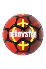 Derbystar Street Soccer Ball-Red-Neon Yellow