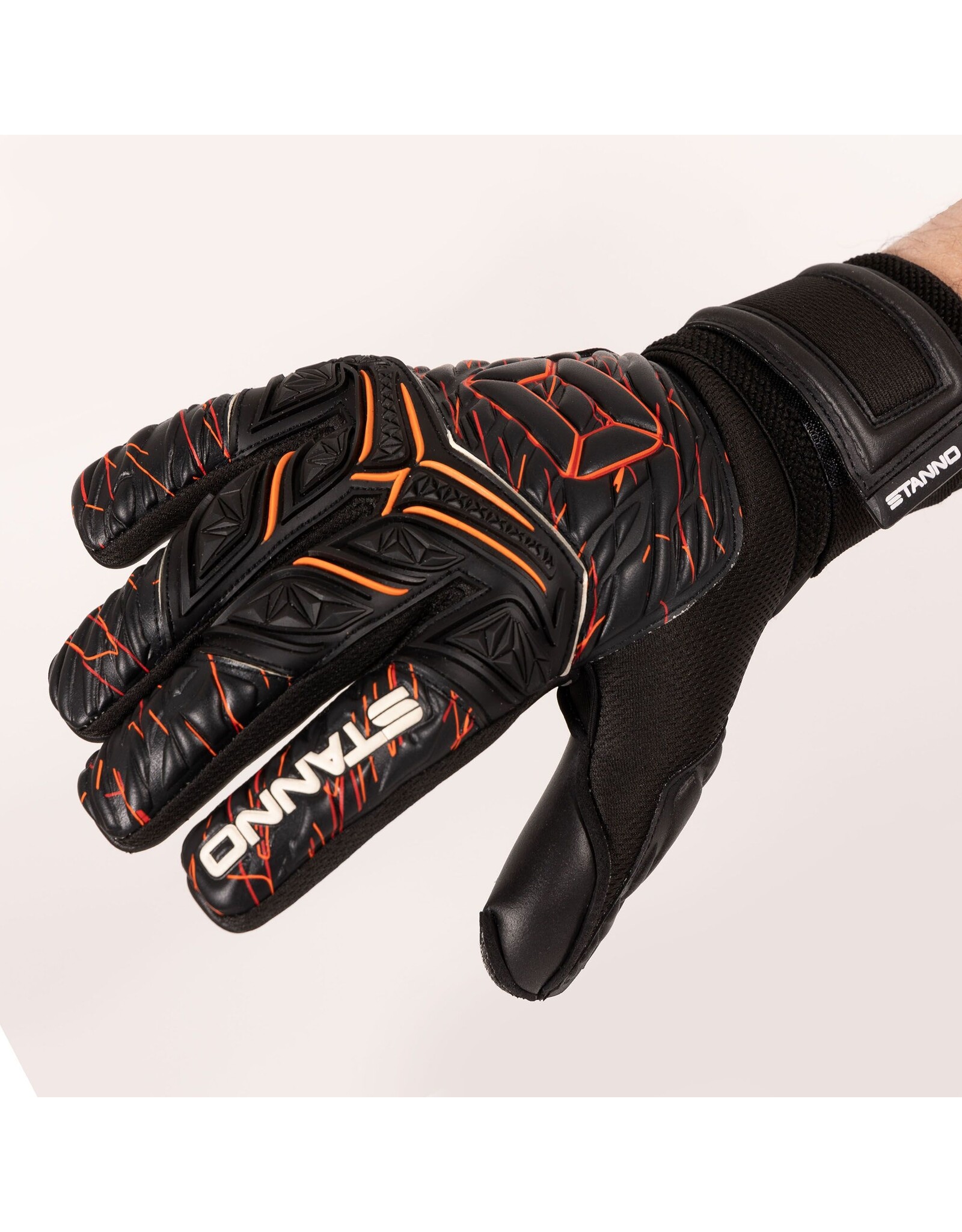 Stanno Volare Match Goalkeeper Gloves II-Black-Grey-Orange