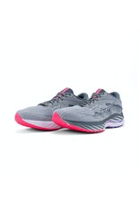 Mizuno WAVE RIDER 27-Dames-PBlue/White/H-VPink