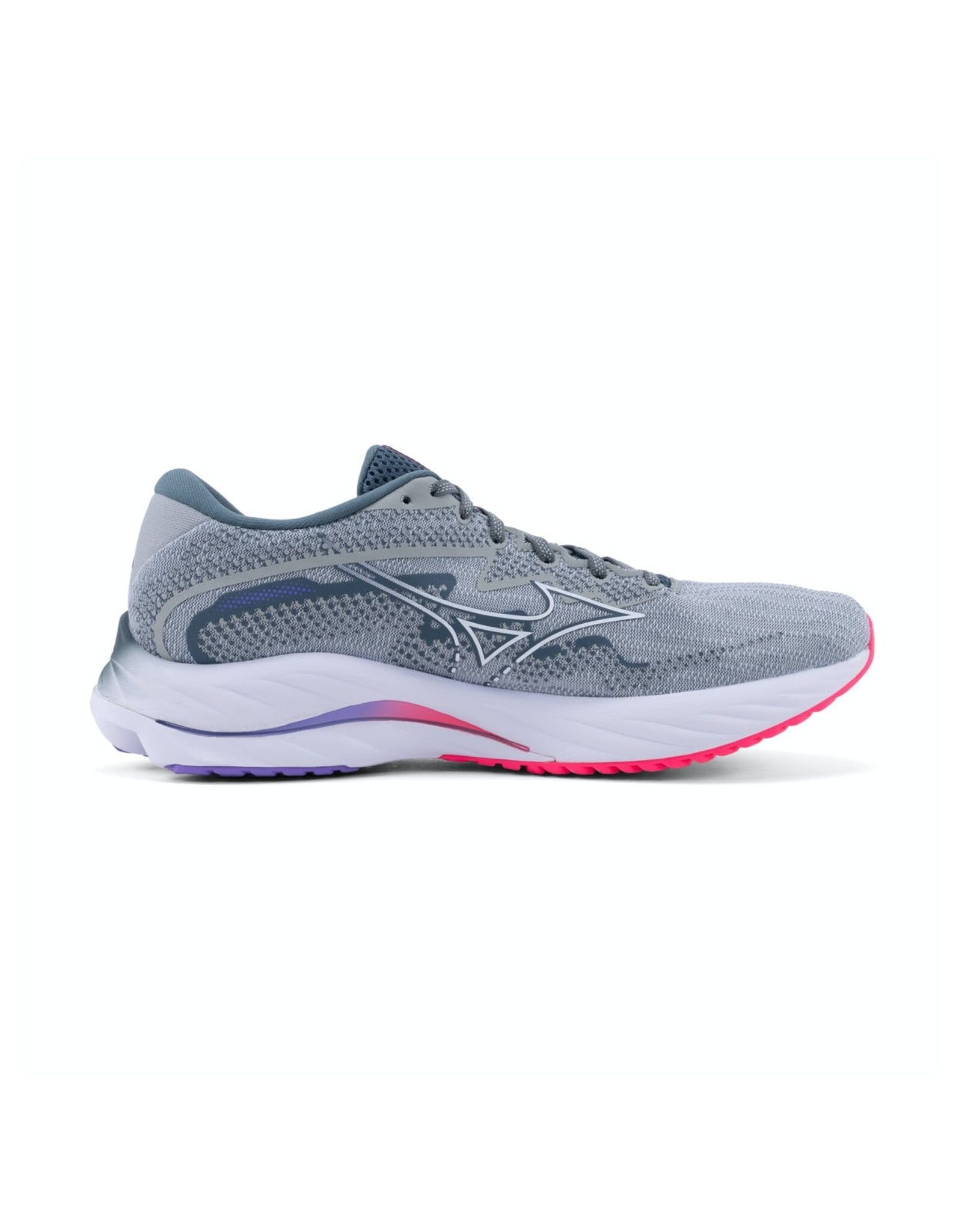 Mizuno WAVE RIDER 27-Dames-PBlue/White/H-VPink