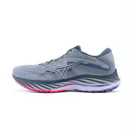 Mizuno WAVE RIDER 27-Dames-PBlue/White/H-VPink