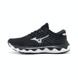 Mizuno WAVE HORIZON 6-Dames-Blk/Silver/RoseCopper