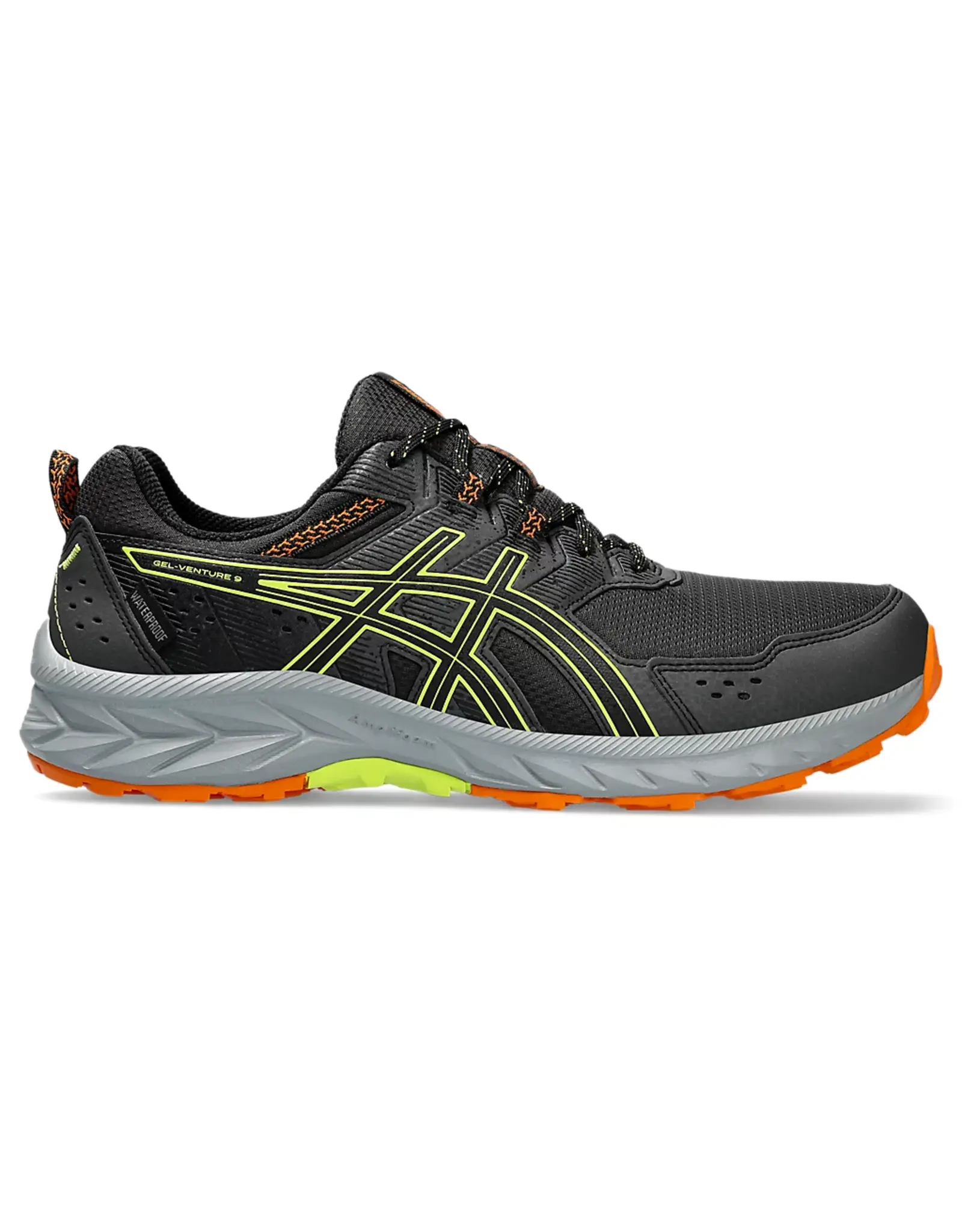 Asics GEL-VENTURE 9 WATERPROOF-Heren-GRAPHITE GREY/NEON LIME