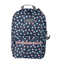 Brabo BB5200 Backpack Storm Hearts St Gr/Pi-Grey/Pink