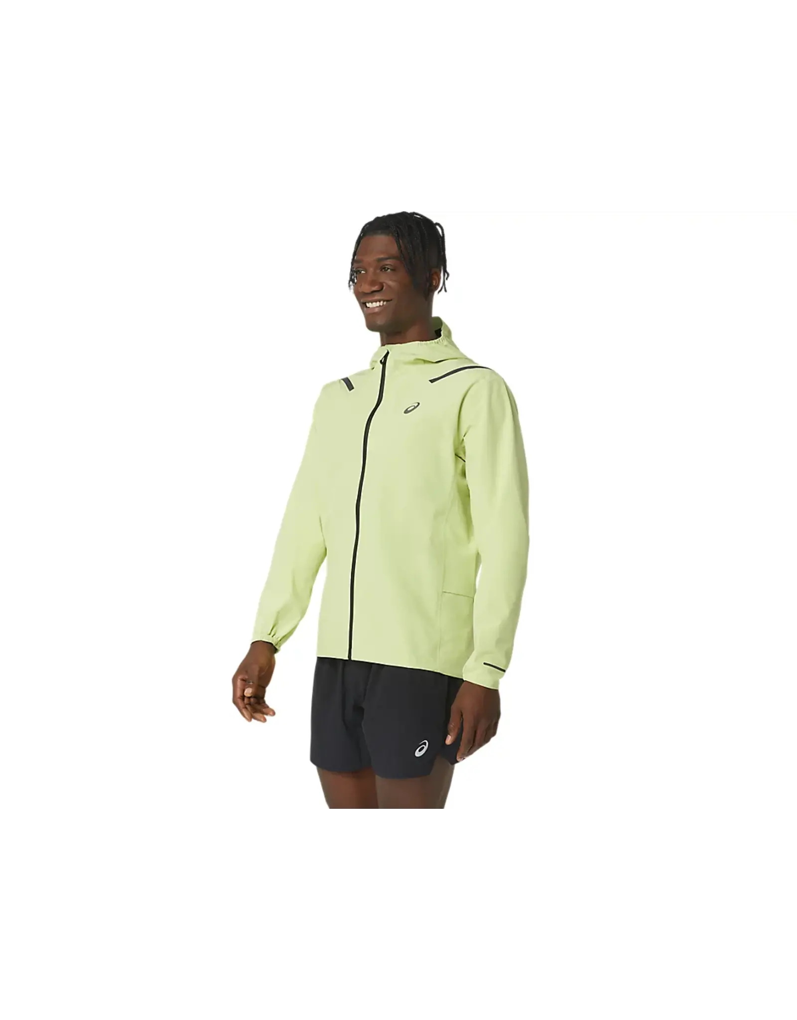 Asics ACCELERATE WATERPROOF 2.0 JACKET-Heren-GLOW YELLOW