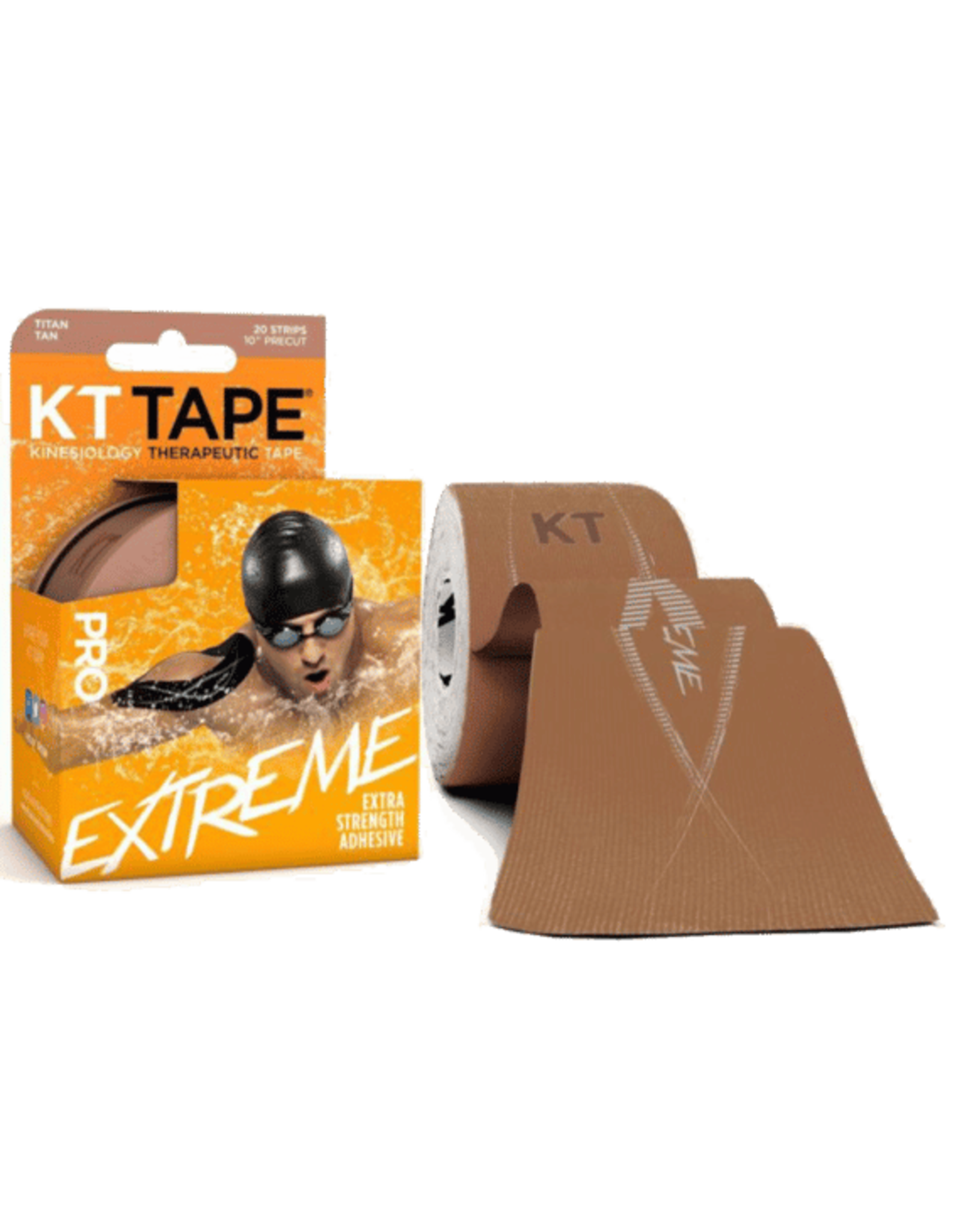 KT TAPE KT PRO Extreme Tape Precut (20 x 25cm) (KT PRO XTR)-Mocha