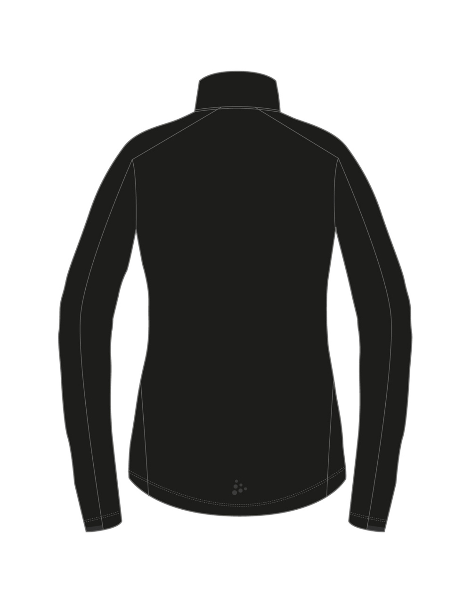 Craft GAIN MIDLAYER W-Dames-BLACK