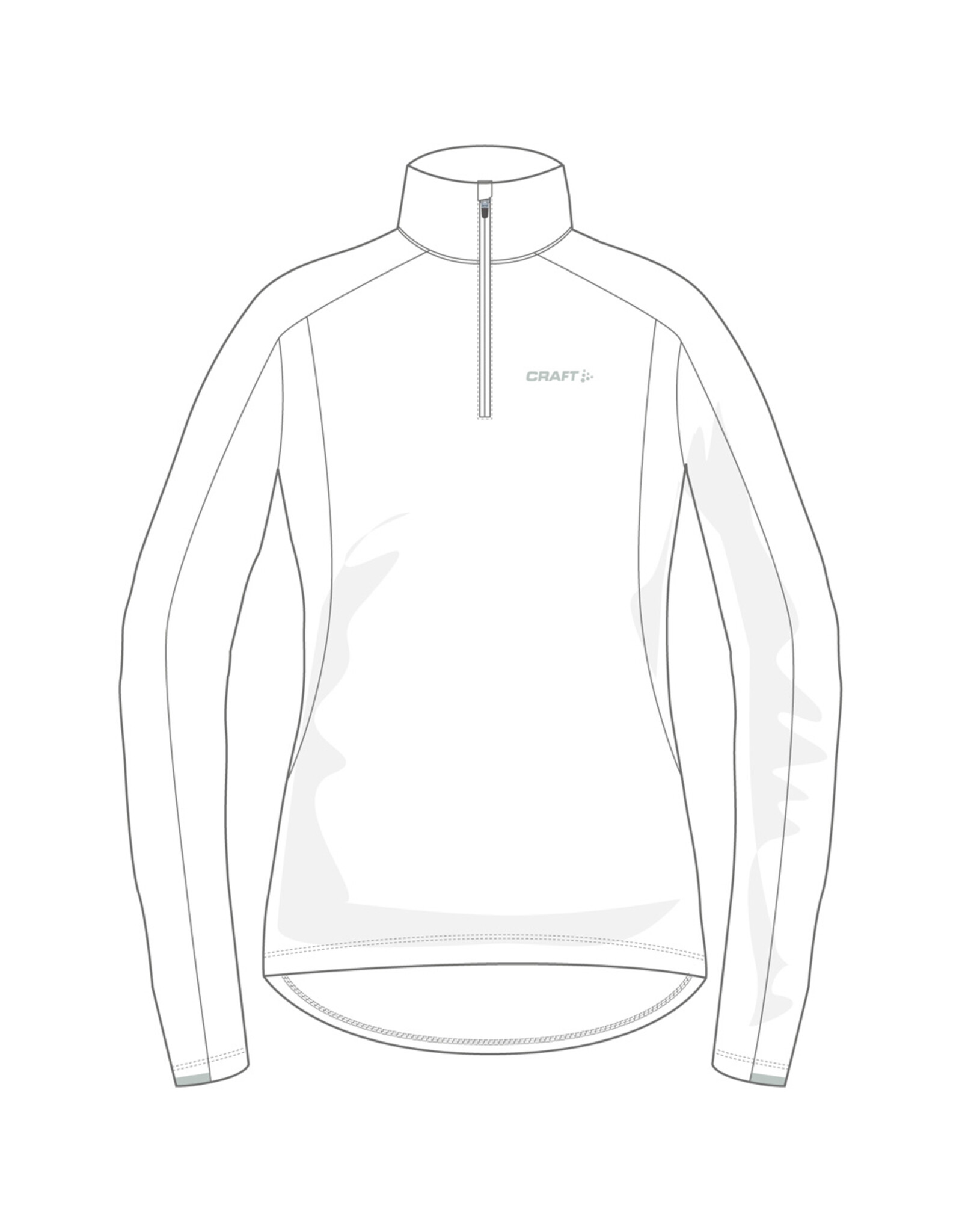 Craft GAIN MIDLAYER W-Dames-WHITE