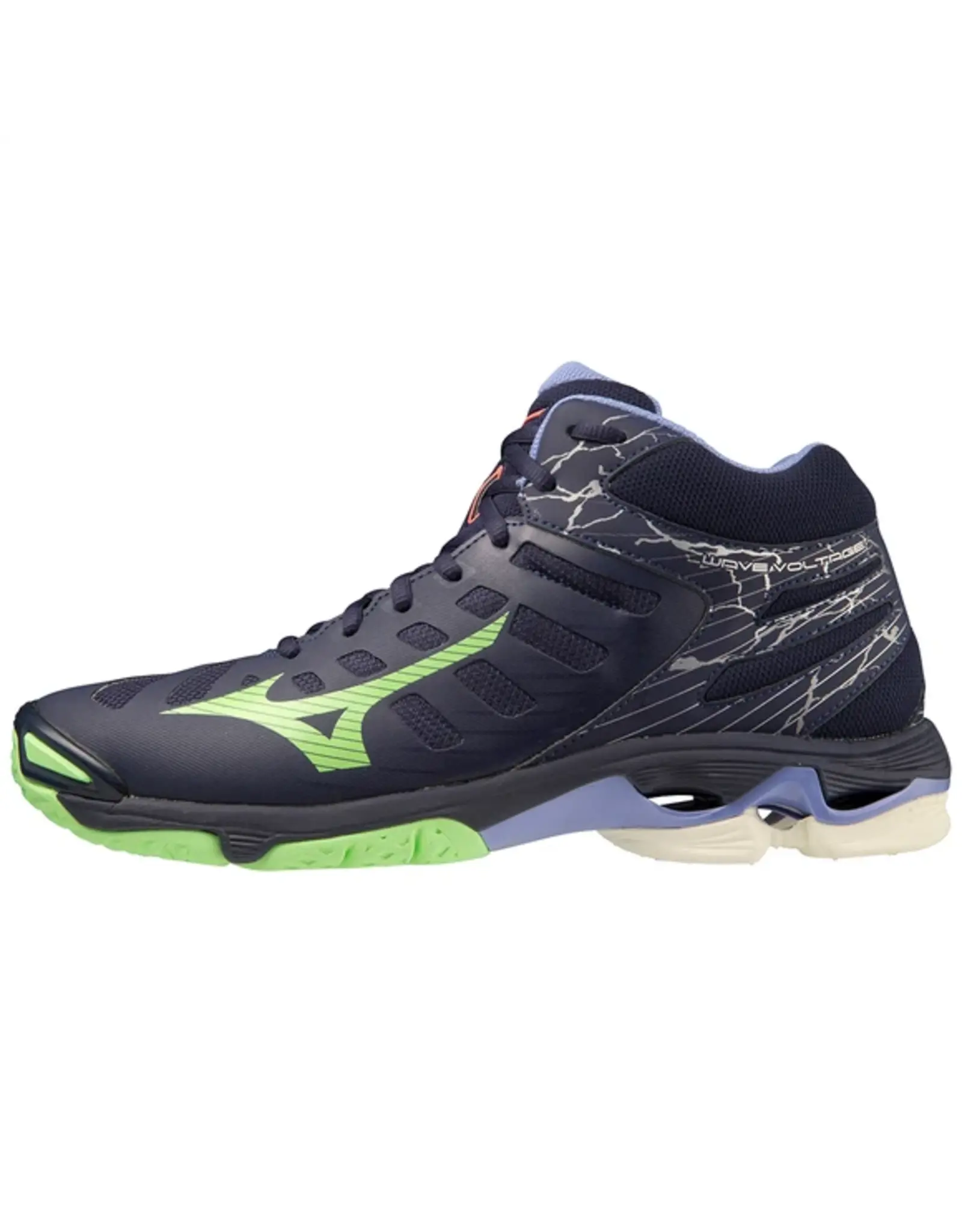 Mizuno WAVE VOLTAGE MID(U)-EveBlue/TechGreen/Iolite