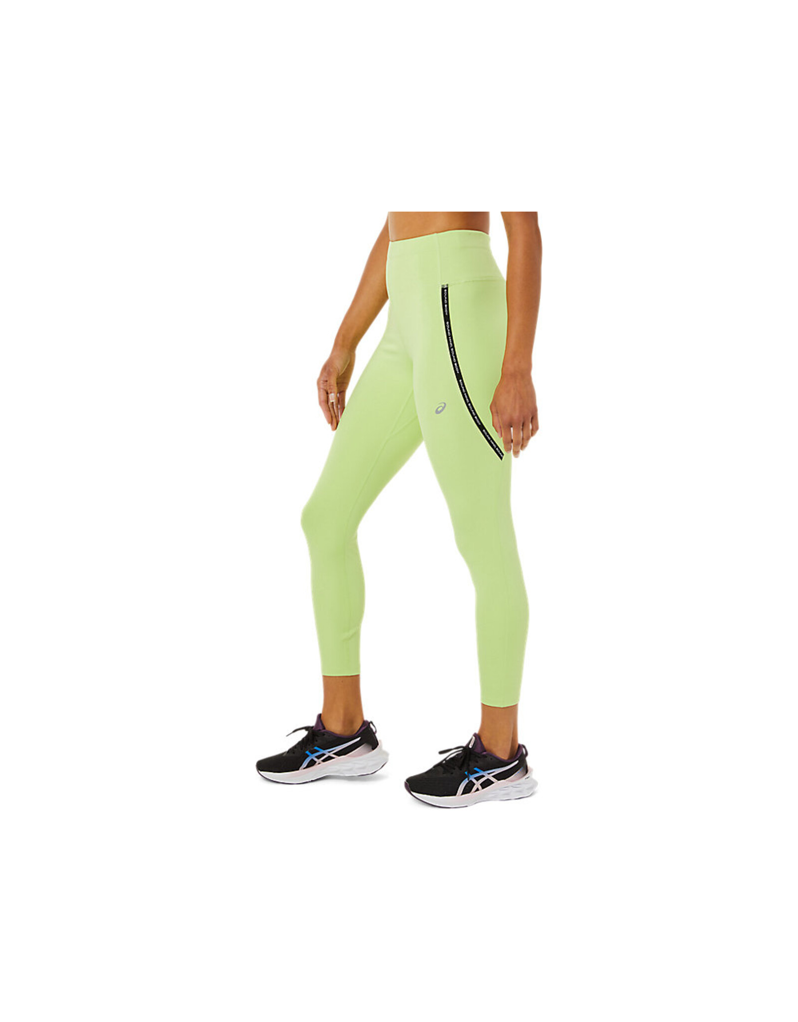 Asics RACE HIGH WAIST TIGHT-Dames-LIME GREEN