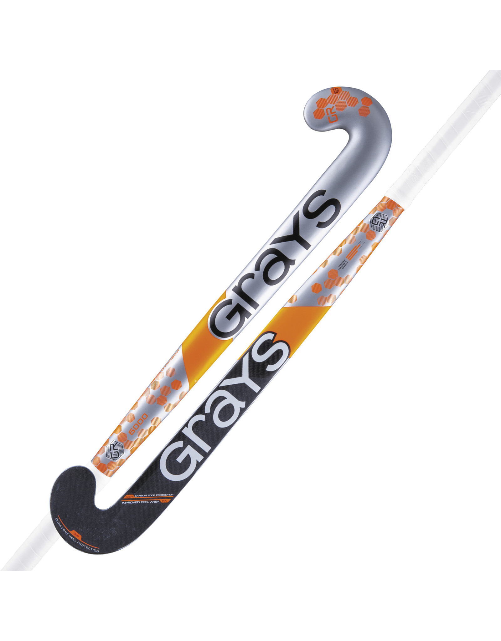 Grays GR6000 Dynabow Sen Stk-Silver / Orange