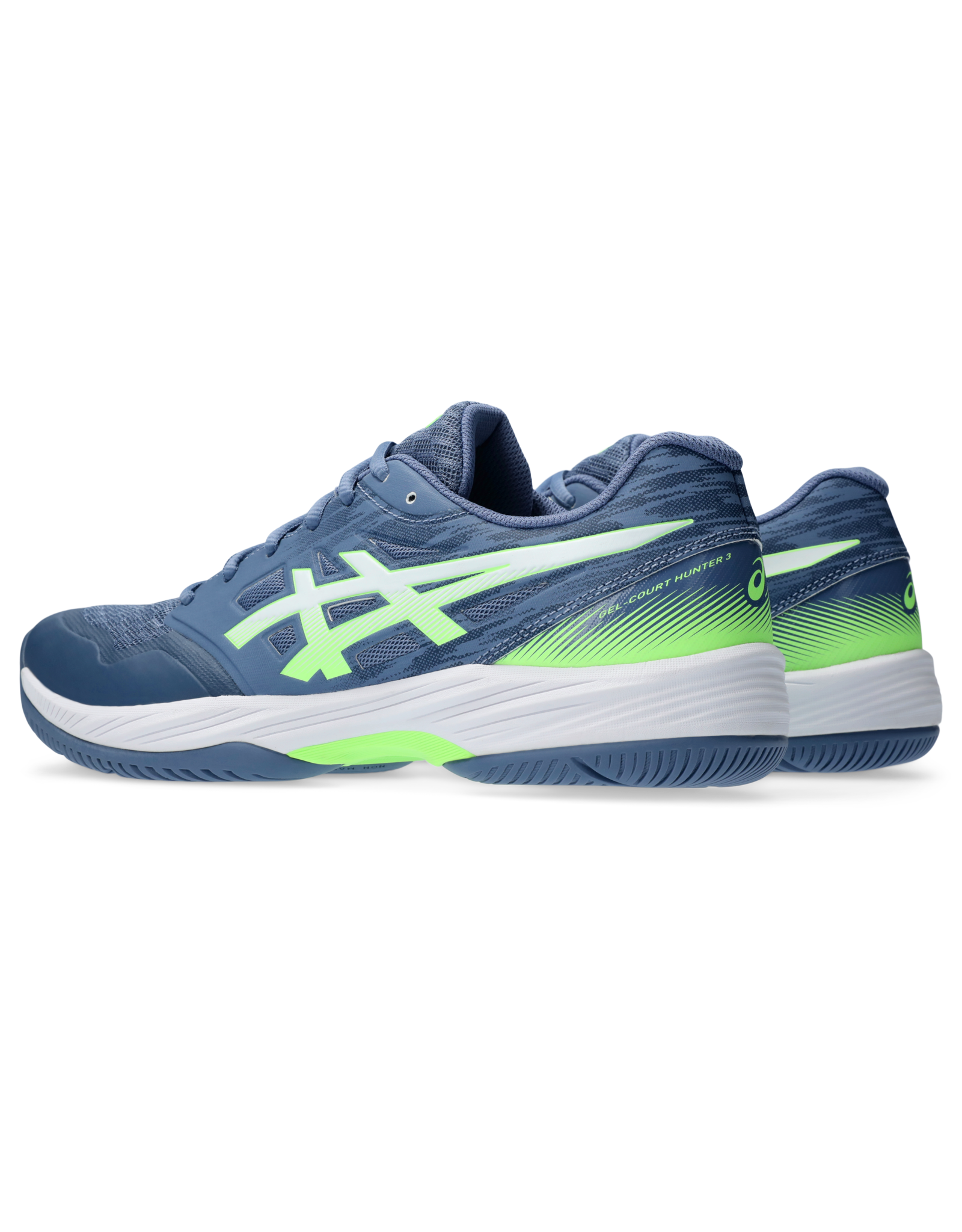 Asics GEL-COURT HUNTER 3-Heren-DENIM BLUE/LIME BURST