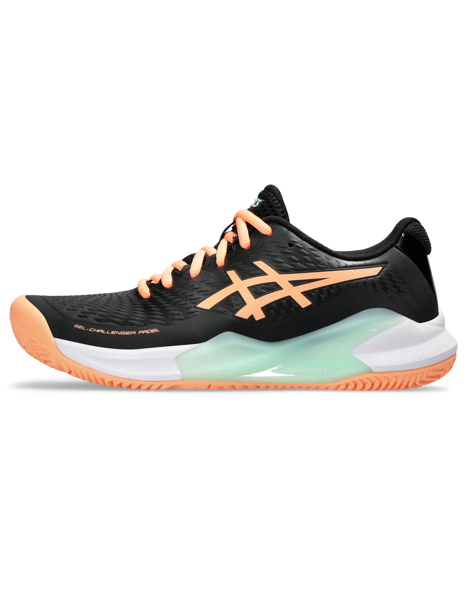 Asics GEL-CHALLENGER 14 PADEL-Dames-BLACK/BRIGHT SUNSTONE