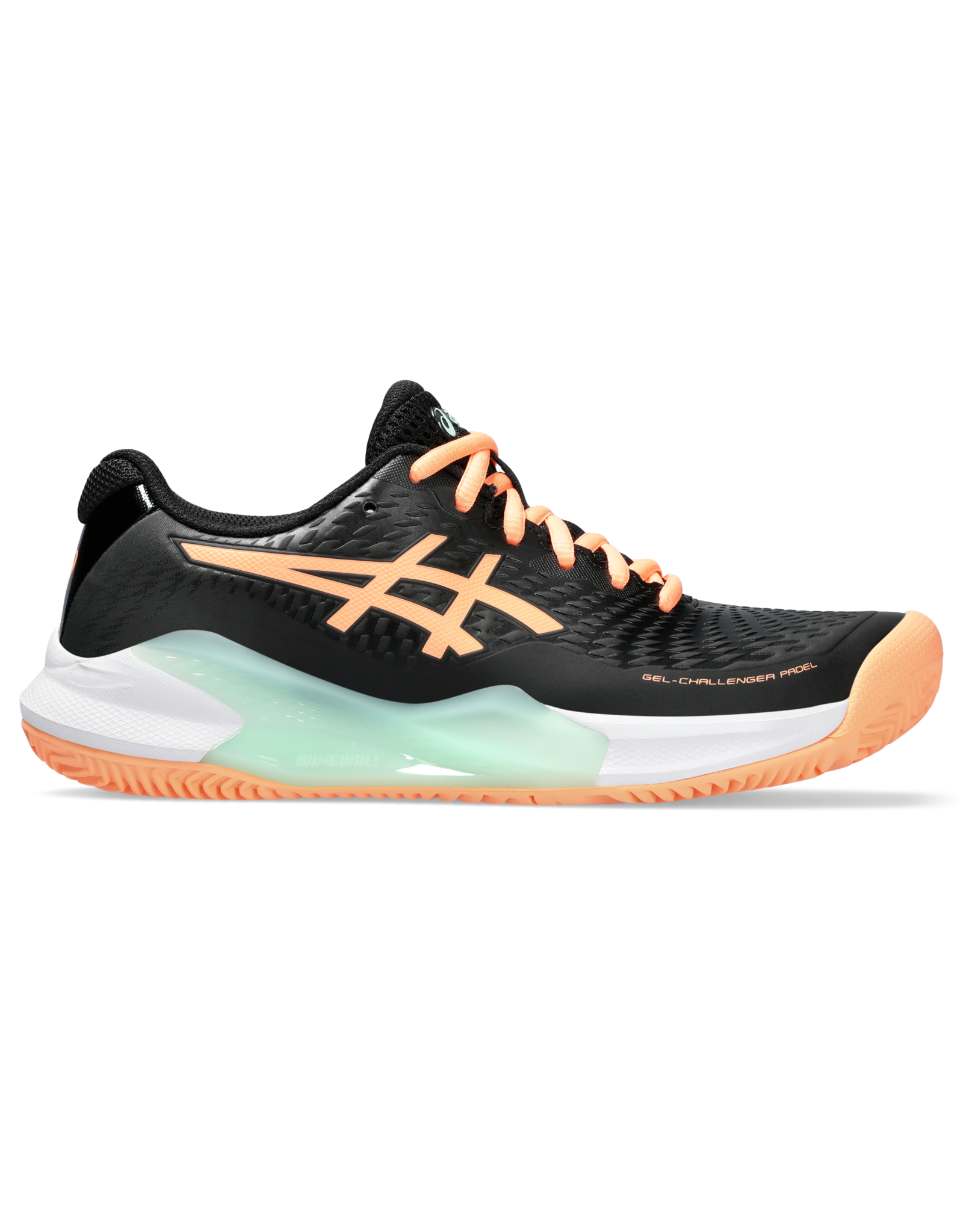 Asics GEL-CHALLENGER 14 PADEL-Dames-BLACK/BRIGHT SUNSTONE