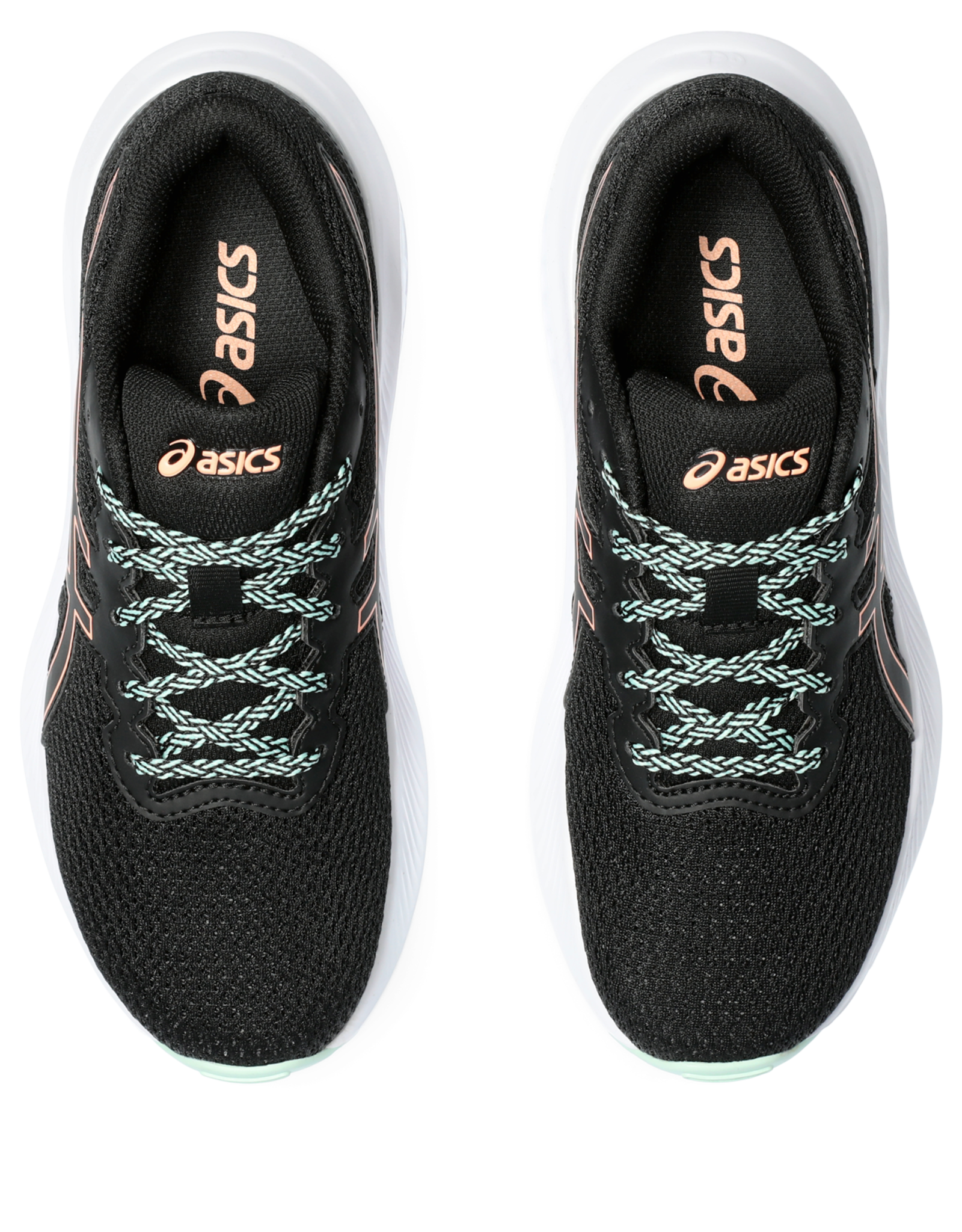 Asics GEL-EXCITE 10 GS-Kinderen-BLACK/BRIGHT SUNSTONE