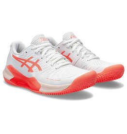 Asics GEL-CHALLENGER 14 CLAY-Dames-WHITE/SUN CORAL