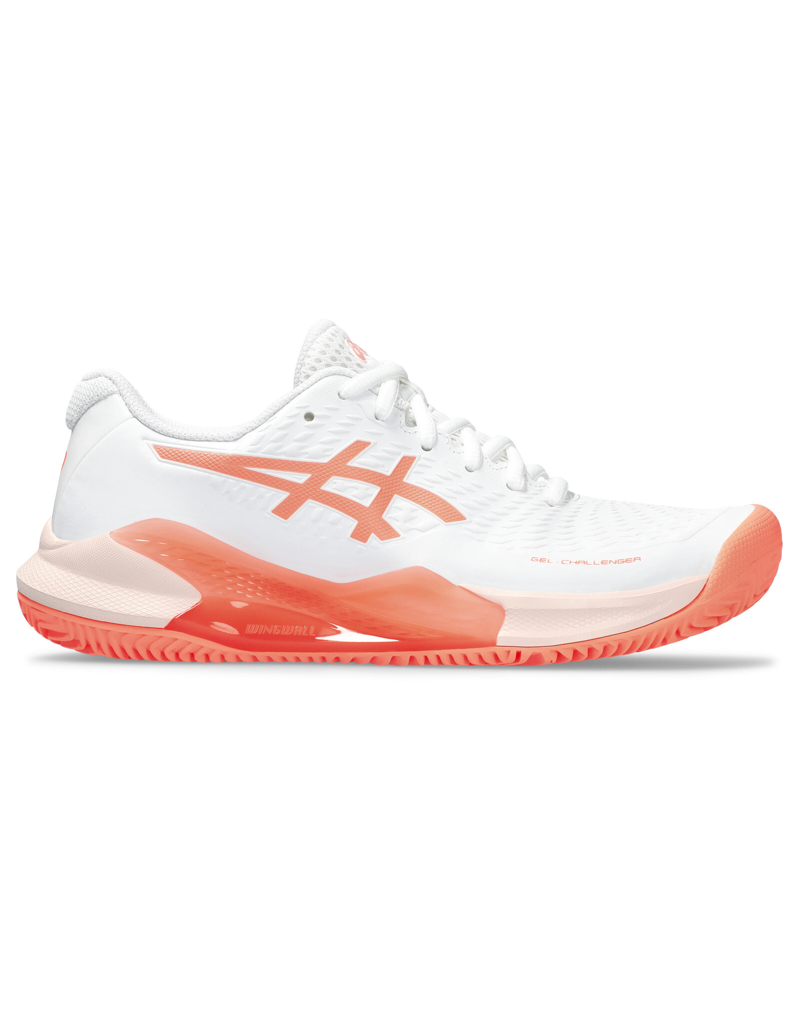 Asics GEL-CHALLENGER 14 CLAY-Dames-WHITE/SUN CORAL