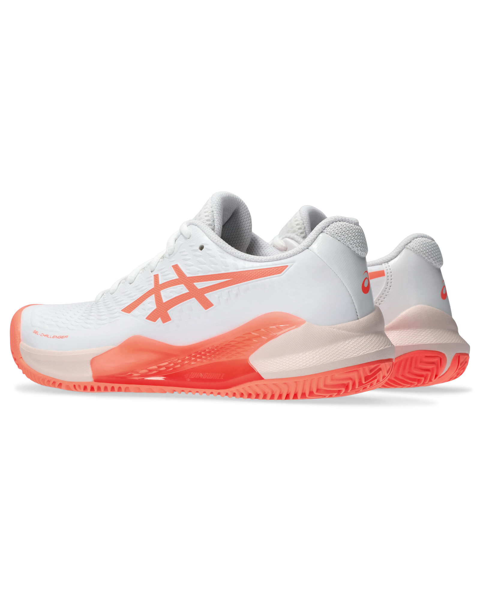 Asics GEL-CHALLENGER 14 CLAY-Dames-WHITE/SUN CORAL