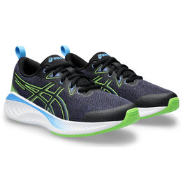 Asics GEL-CUMULUS 25 GS-Kinderen-BLACK/ELECTRIC LIME