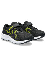 Asics CONTEND 8 PS-Kinderen-BLACK/BRIGHT YELLOW