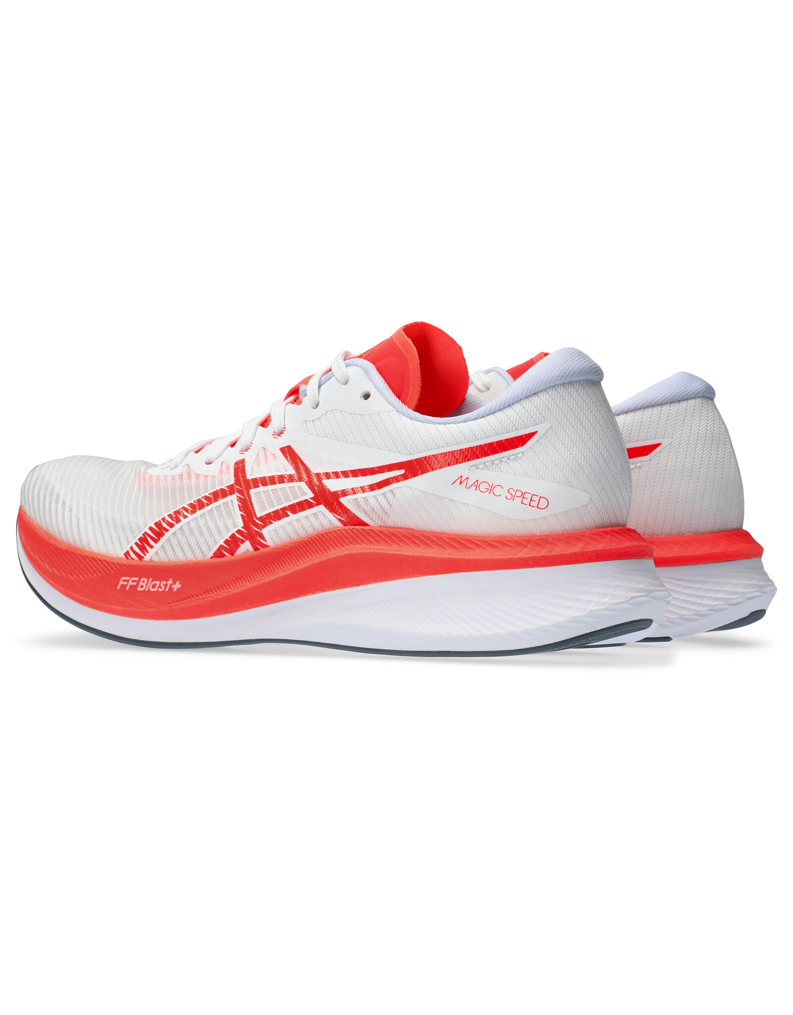 Asics MAGIC SPEED 3-Dames-WHITE/SUNRISE RED