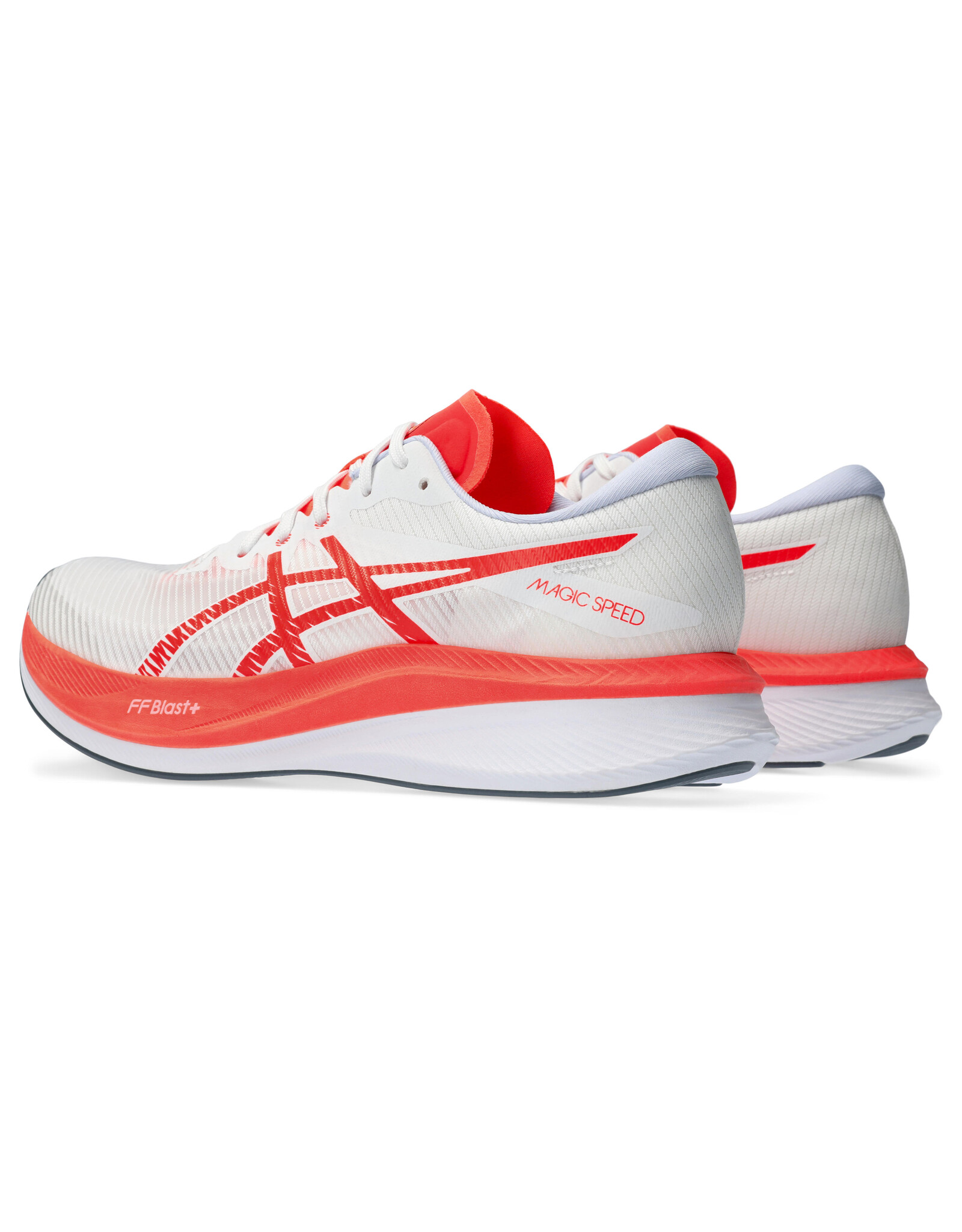 Asics MAGIC SPEED 3-Heren-WHITE/SUNRISE RED