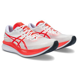 Asics MAGIC SPEED 3-Heren-WHITE/SUNRISE RED