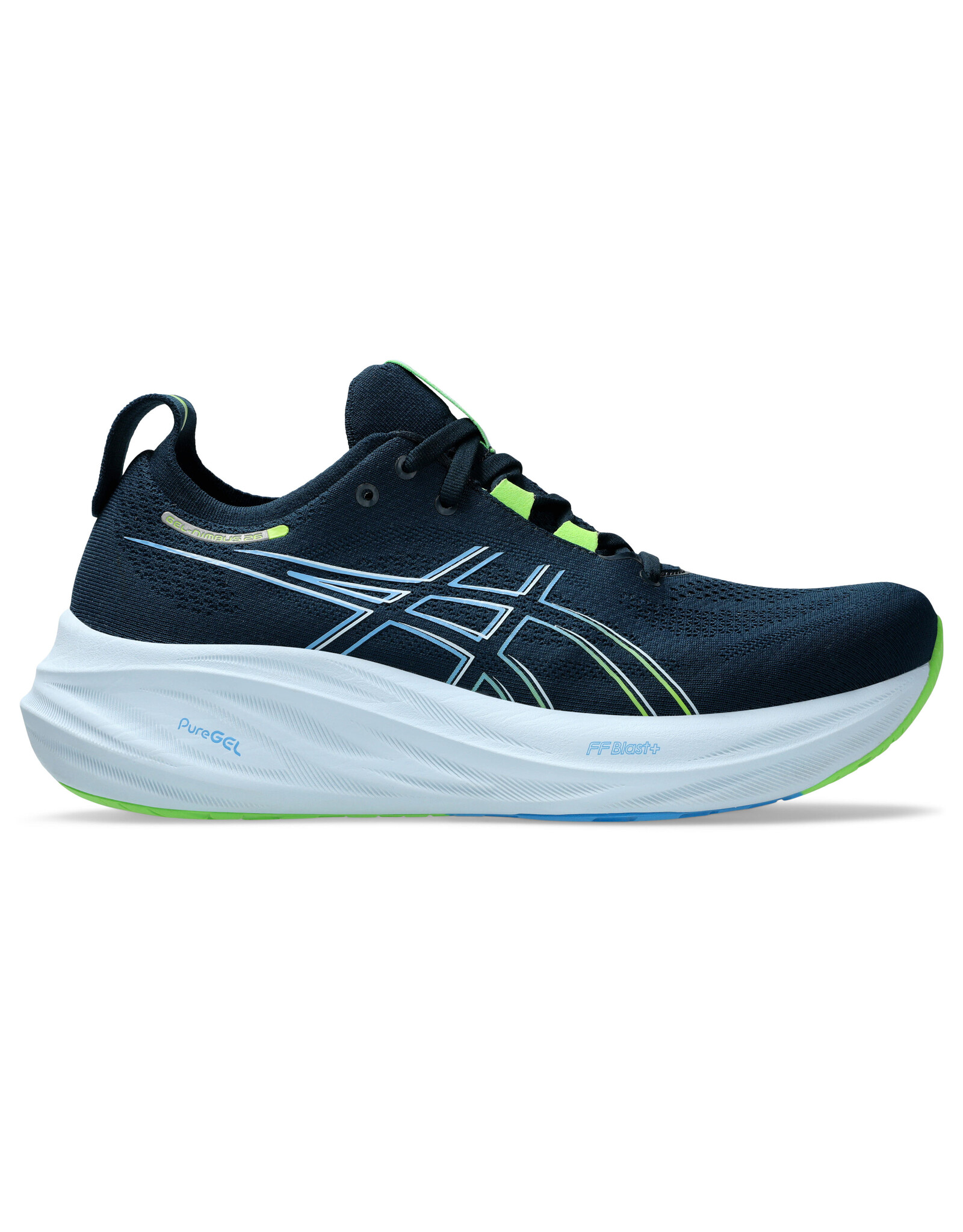 Asics GEL-NIMBUS 26-Heren-FRENCH BLUE/ELECTRIC LIME