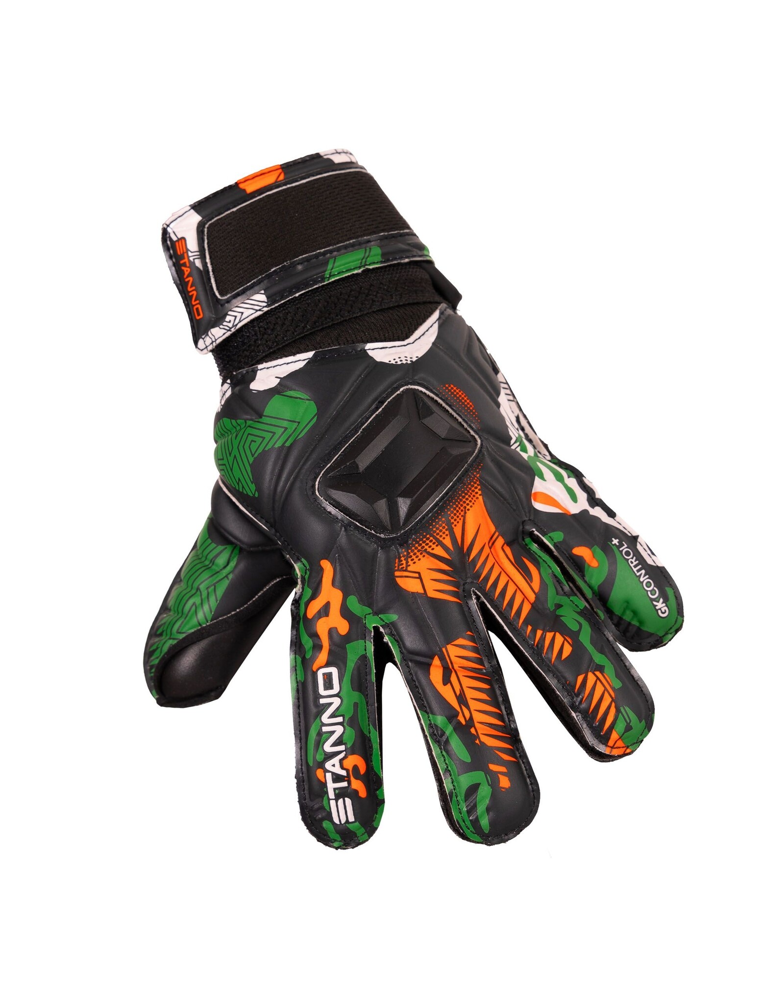 Stanno Jungle Goalkeeper Gloves JR-Black-Green-Orange