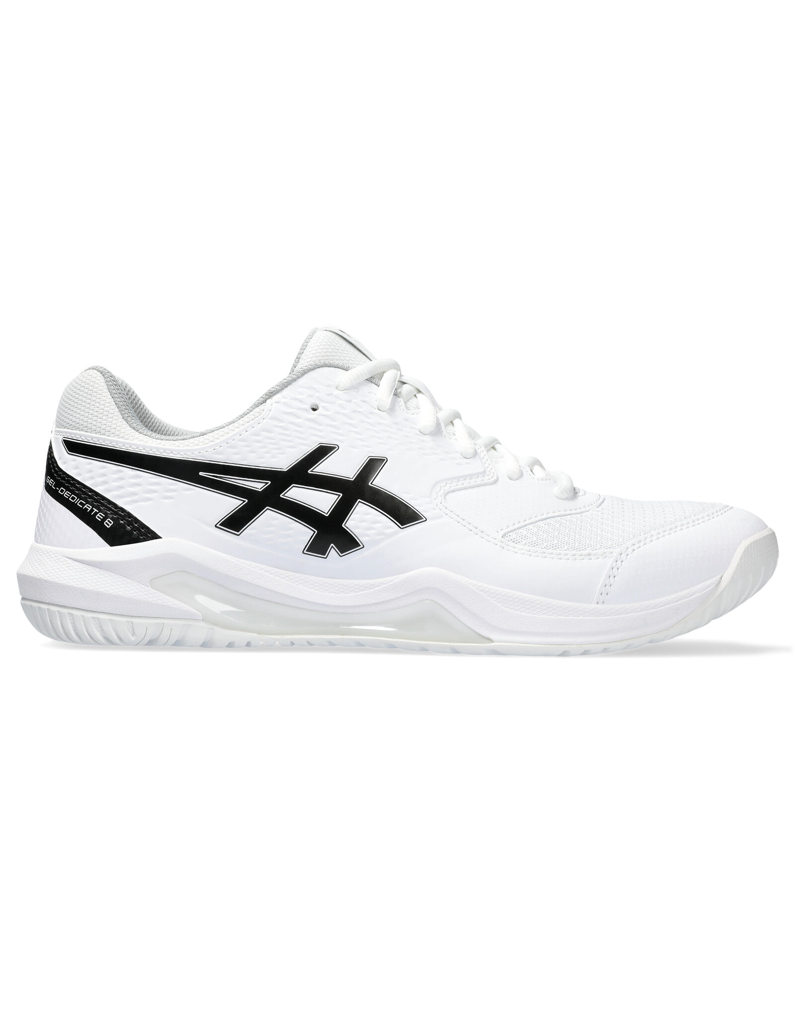 Asics GEL-DEDICATE 8-Heren-WHITE/BLACK