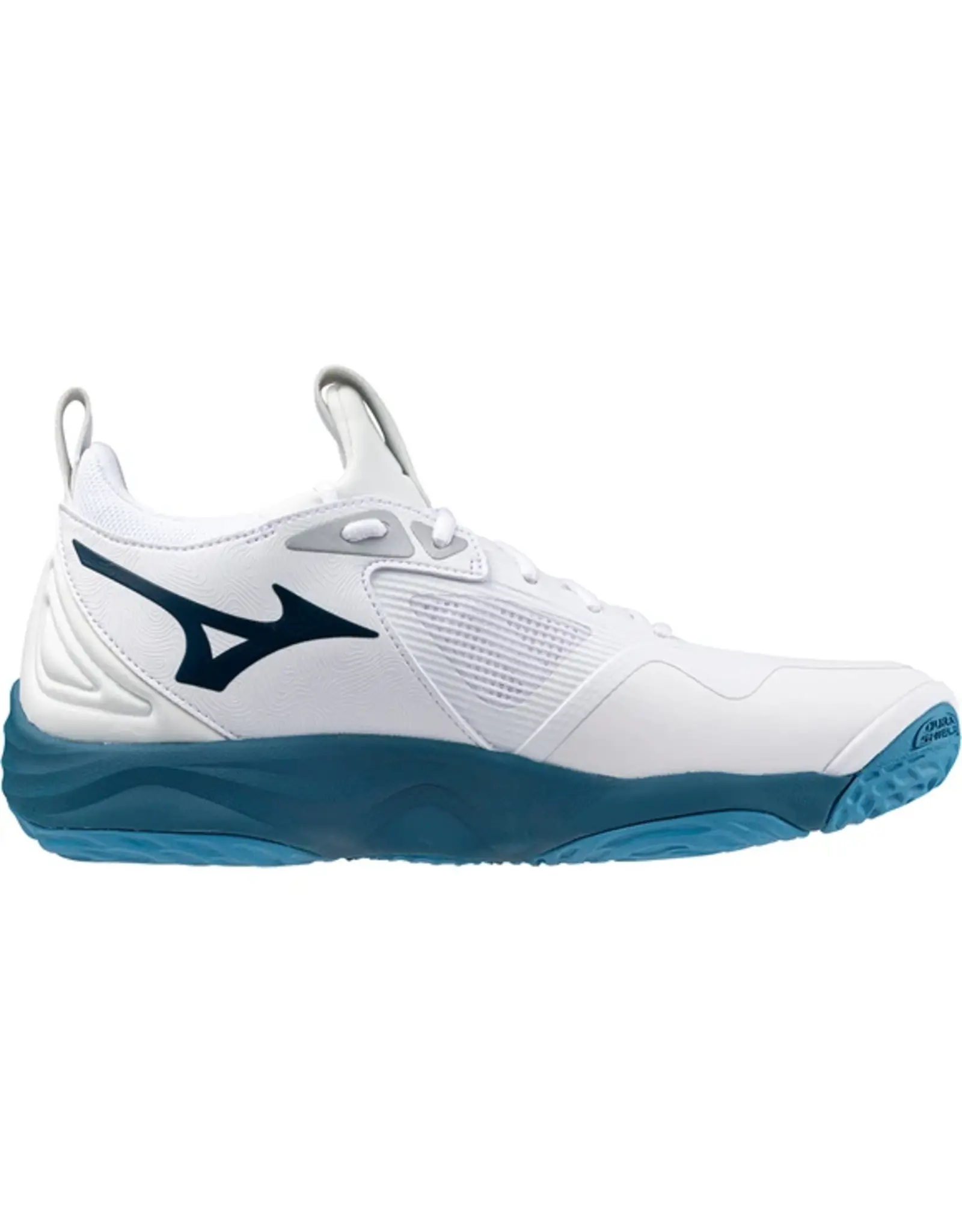 Mizuno SHOE WAVE MOMENTUM-Heren-White/Sailor Blue/Silver