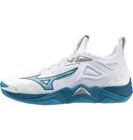 Mizuno SHOE WAVE MOMENTUM-Heren-White/Sailor Blue/Silver