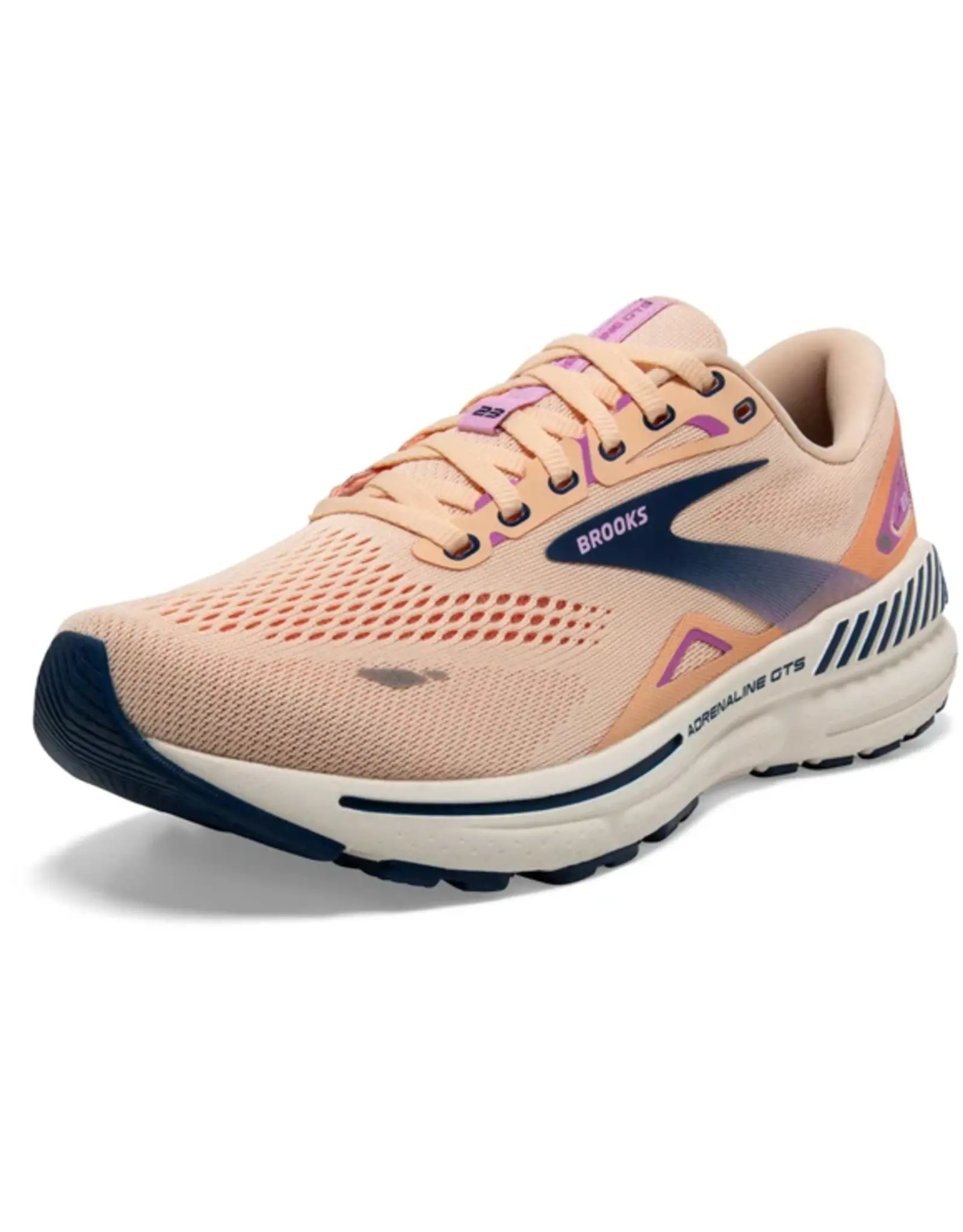 Brooks Adrenaline GTS 23-Dames-Apricot/Estate Blue/Orchid