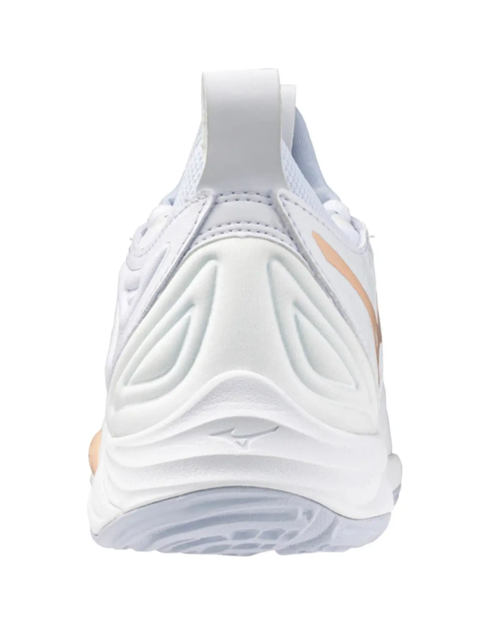 Mizuno WAVE MOMENTUM 3-Dames-White/NavyPeony/PeachParfait