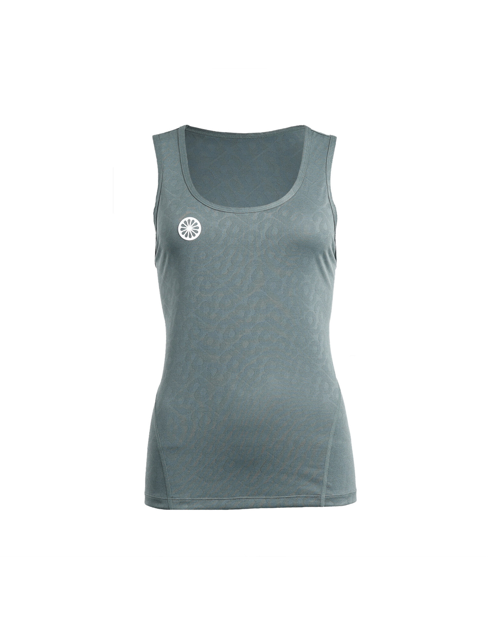 The Indian Maharadja Kadiri Women Jacquard Type Tank-Sage