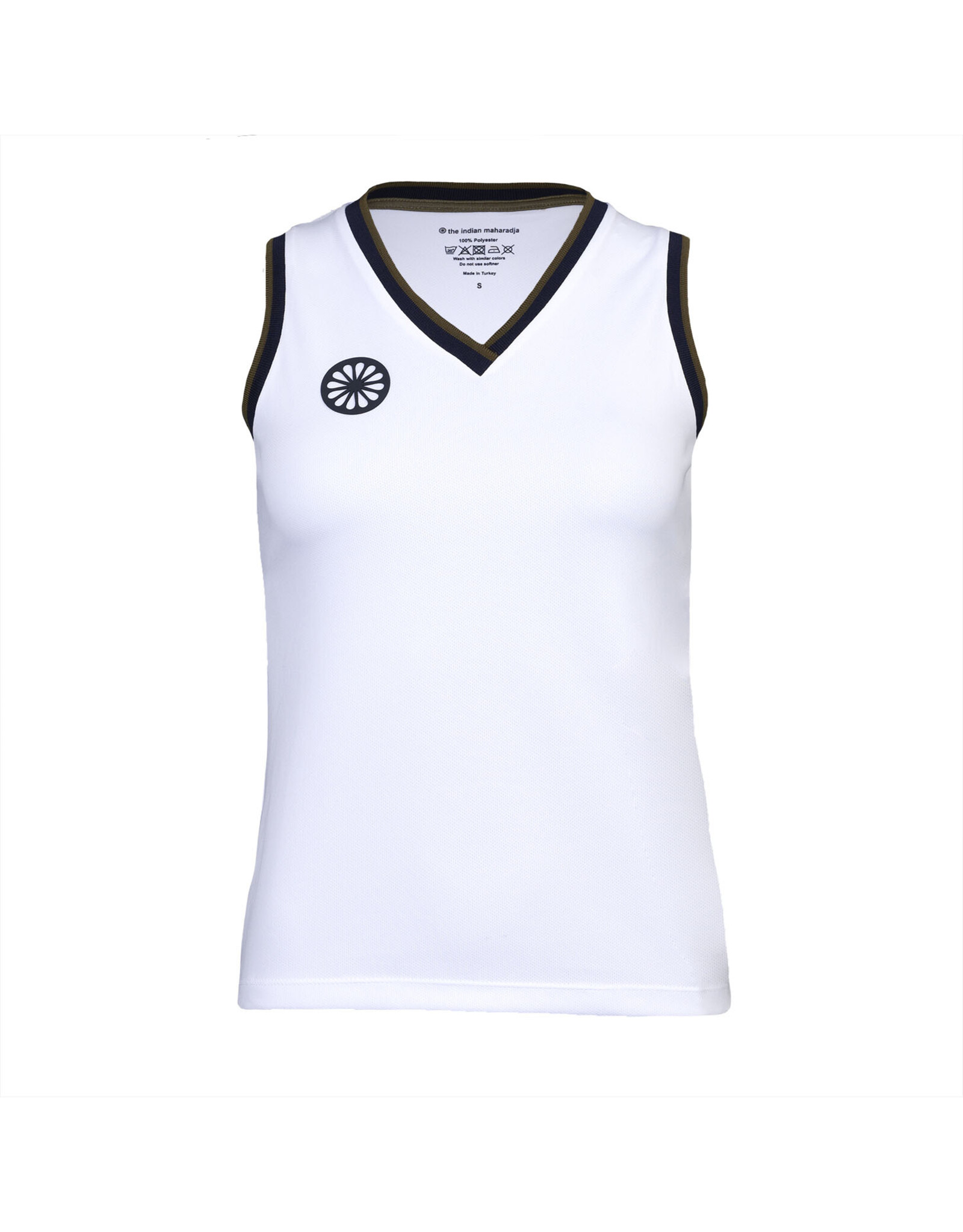 The Indian Maharadja Kadiri Women Pique Tank-whi