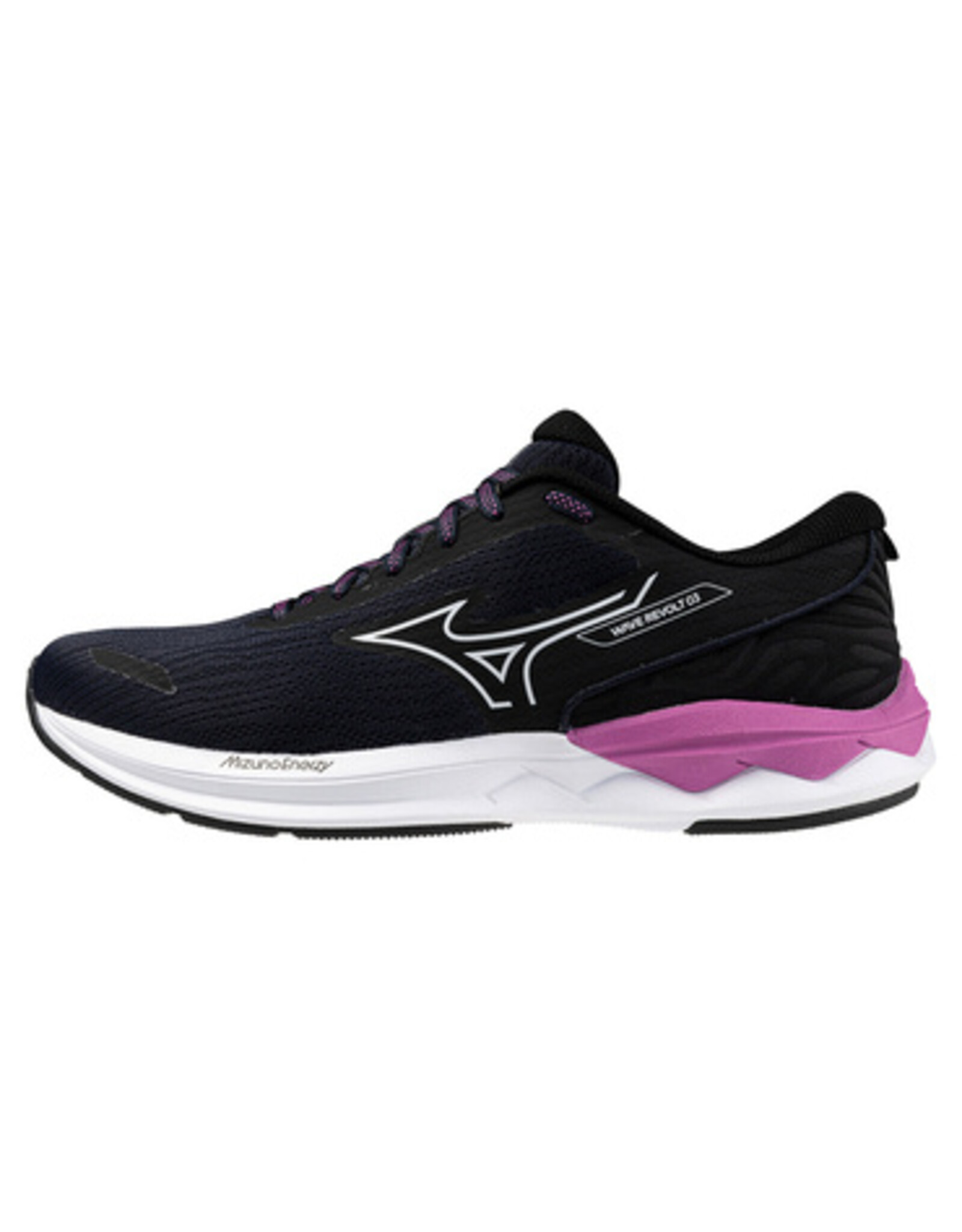 Mizuno WAVE REVOLT 3-Dames-Navy Peony/White/Rosebud