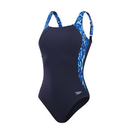 Speedo ECO LUNALUSTRE PRNT SHAPING 1P NAV/BLU