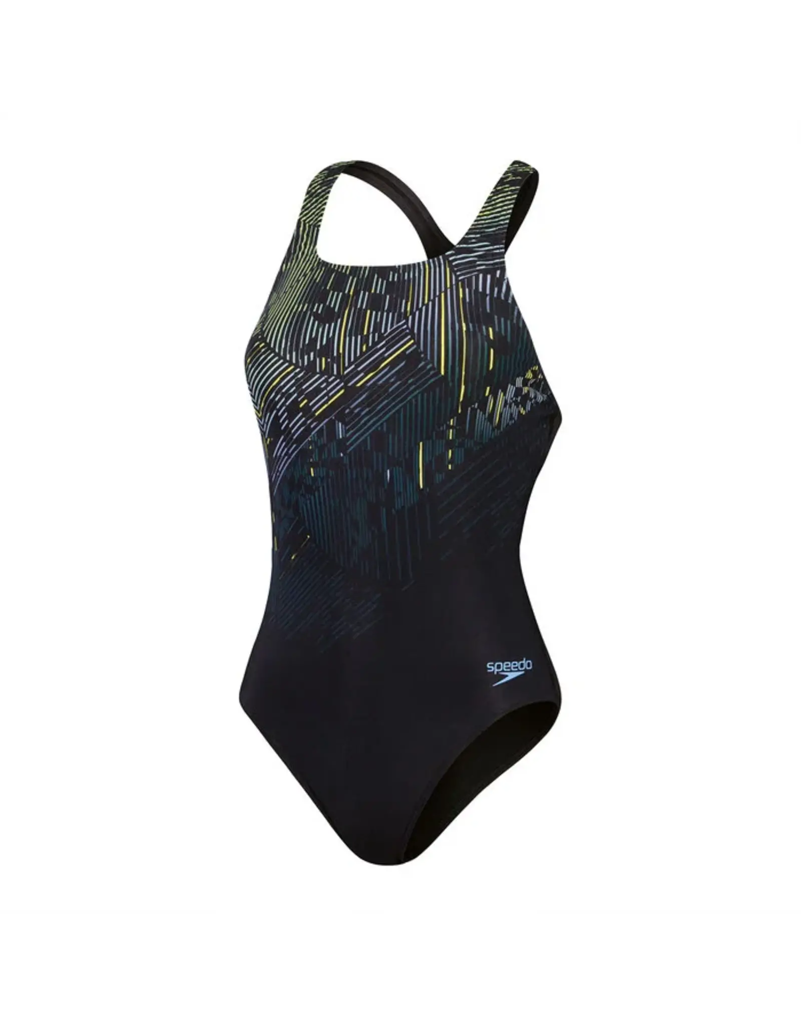 Speedo ECO+M DIG PRINT MEDALIST BLA/GRN