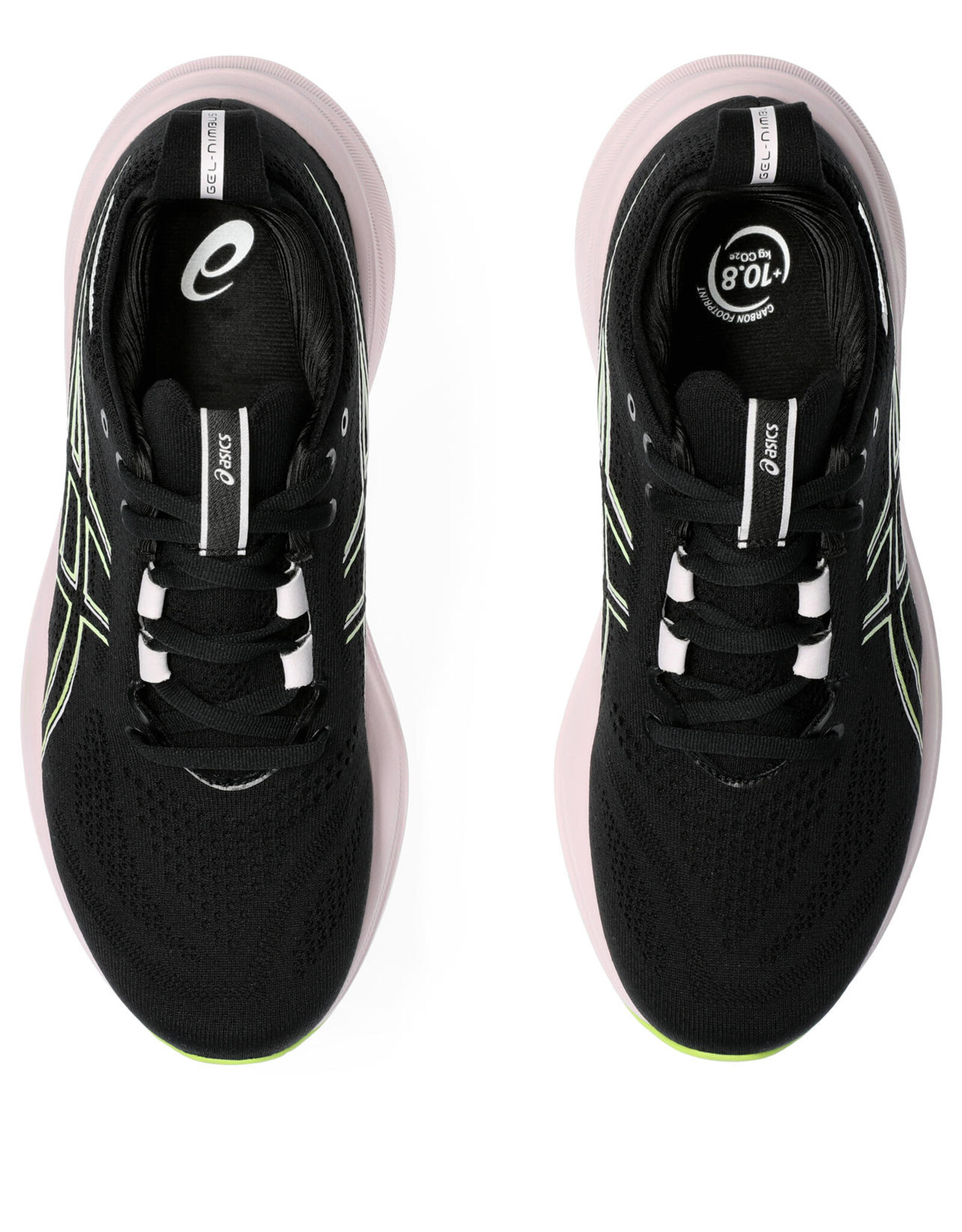 Asics GEL-NIMBUS 26-Dames-BLACK/NEON LIME