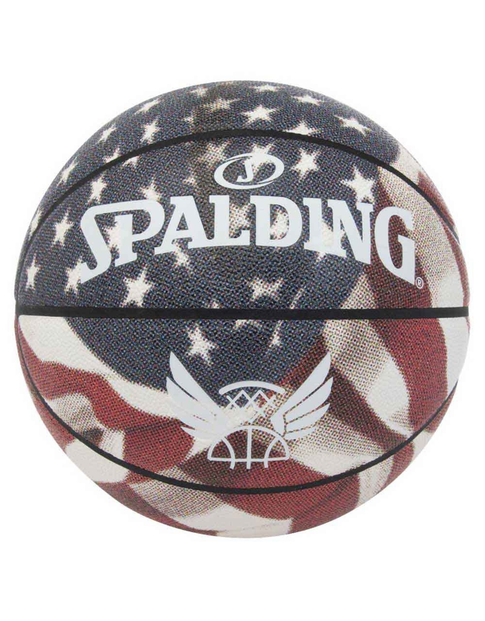 Spalding Trend Stars Stripes Sz7 Rubber Basketball