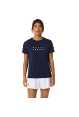 Asics WOMEN COURT GRAPHIC TEE-Dames-MIDNIGHT